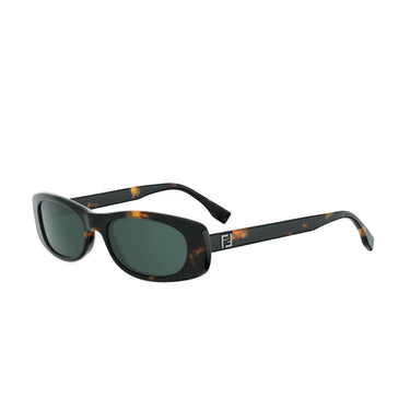 Fendi FF Squared Marrone Ovale Okulary Przeciwsłoneczne
