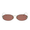 Fendi First Crystal Oro Ovale Occhiali da Sole