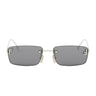 Fendi First Crystal Oro Rettangolare Occhiali da Sole