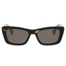 Fendi Lettering Marrone Geometrico Occhiali da Sole