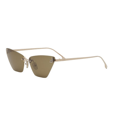 Fendi First Crystal Różowe Cat Eye Okulary Przeciwsłoneczne