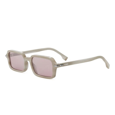 Fendi Selleria Beżowy Prostokątne Okulary Przeciwsłoneczne