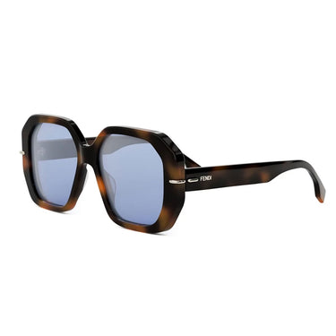 Fendi Selleria Braun Quadratisch Sonnenbrille