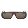 Fendi Signature Marrone Irregolare Occhiali da Sole