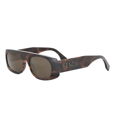 Fendi Signature Marrone Irregolare Occhiali da Sole 2
