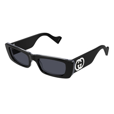 Gucci Okulary Przeciwsłoneczne GG0516S 018 Czarny Szary Unisex