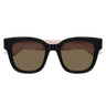 Gucci Okulary Przeciwsłoneczne GG0998S 005 Czarny/Brązowy Damskie