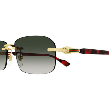 Gucci Okulary Przeciwsłoneczne GG1221S 006 Złoto/Szary Męskie 3