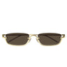 Gucci Okulary Przeciwsłoneczne GG1278S 001 Złoto/Brąz Unisex