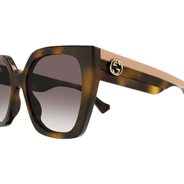 Gucci Okulary Przeciwsłoneczne GG1300S 003 Havana-Marrone Scuro Damskie 2