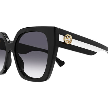 Gucci Okulary Przeciwsłoneczne GG1300S 004 Czarny/Ciemnoszary Damskie 2