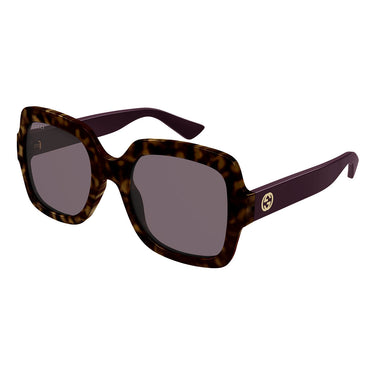 Gucci Okulary Przeciwsłoneczne GG1337S 009 Havana/Viola Damskie 1