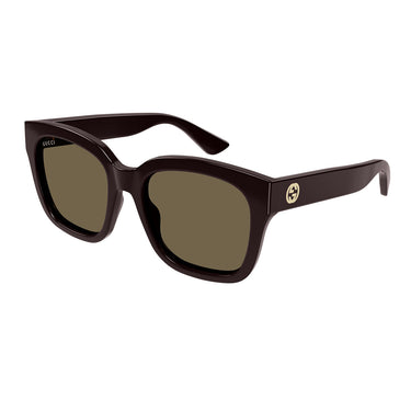 Gucci Okulary Przeciwsłoneczne GG1338S 005 Burgund/Brązowy Damskie