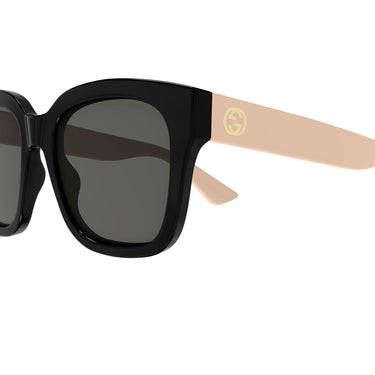 Gucci Okulary Przeciwsłoneczne GG1338S 006 Czarny Różowy/Szary Gradient Damskie