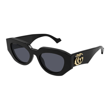 Gucci Okulary Przeciwsłoneczne GG1421S 001 Czarny/Ciemnoszary Unisex 2