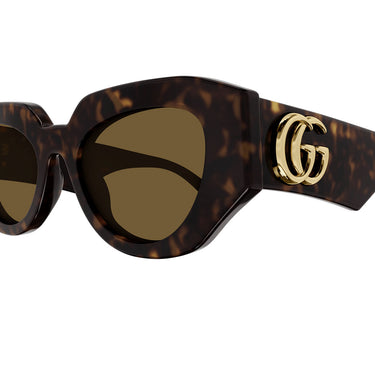Gucci Okulary Przeciwsłoneczne GG1421S 002 Havana/Marrone Unisex 3
