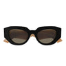 Gucci Okulary Przeciwsłoneczne GG1421S 008 Czarny Różowy Brązowy Unisex 3