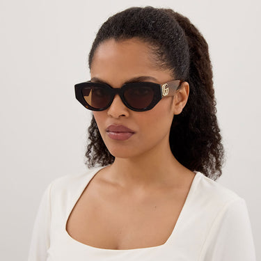 Gucci Okulary Przeciwsłoneczne GG1421S 009 Brązowy Brązowy Unisex 4