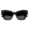 Gucci Okulary Przeciwsłoneczne GG1422S 001 Czarny/Ciemnoszary Unisex