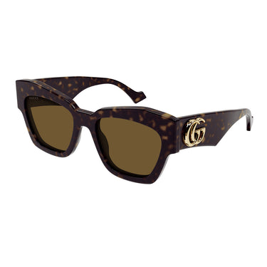 Gucci Okulary Przeciwsłoneczne GG1422S 003 Brązowy/Brązowy Unisex