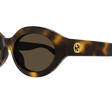 Gucci Okulary Przeciwsłoneczne GG1579S 002 Brązowy Brązowy Damskie 3