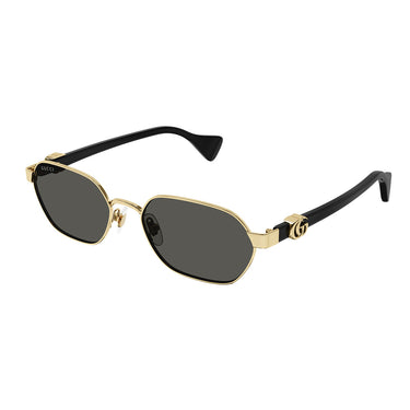 Gucci Okulary Przeciwsłoneczne GG1593S 001 Złoto/Ciemny Szary Unisex 2