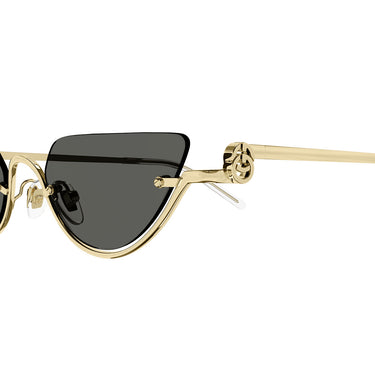 Gucci Okulary Przeciwsłoneczne GG1603S 001 Złoty/Szary Unisex