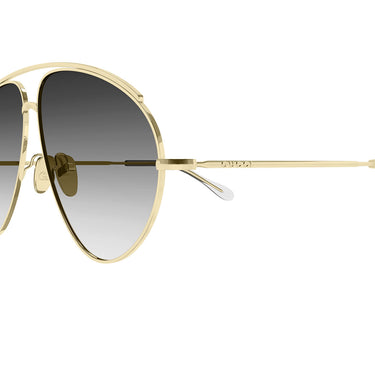Gucci Okulary Przeciwsłoneczne GG1654S 012 Złoto Szary Damskie 3