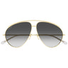 Gucci Okulary Przeciwsłoneczne GG1654S 012 Złoto Szary Damskie