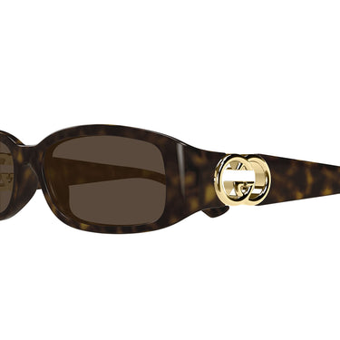 Gucci Okulary Przeciwsłoneczne GG1661S 002 Brązowy Brązowy Unisex 3