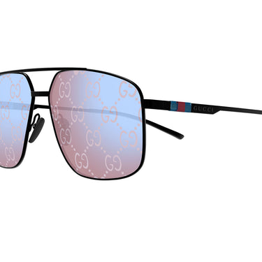 Gucci Okulary Przeciwsłoneczne GG1676S 005 Czarny/Fioletowy Męskie