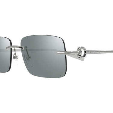 Gucci Okulary Przeciwsłoneczne GG1703S 002 Srebrno-Zielone Lustrowane Unisex 2