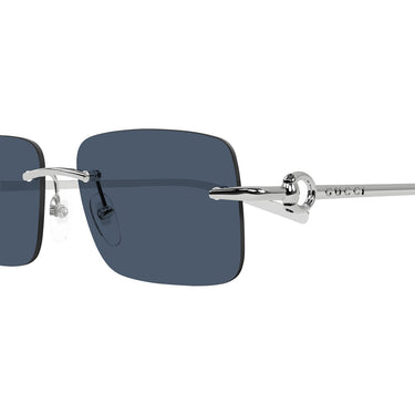 Gucci Okulary Przeciwsłoneczne GG1703S 003 Srebrno-Niebieskie Unisex 2