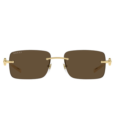 Gucci Okulary Przeciwsłoneczne GG1703S 004 Złoty/Brązowy Unisex 3