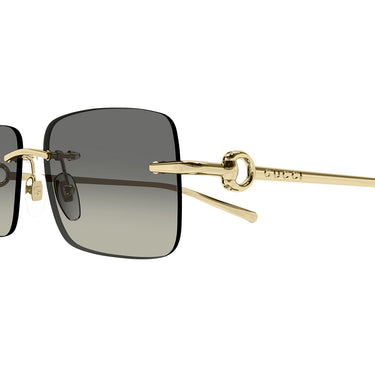 Gucci Okulary Przeciwsłoneczne GG1703S 005 Złoty/Szary Unisex