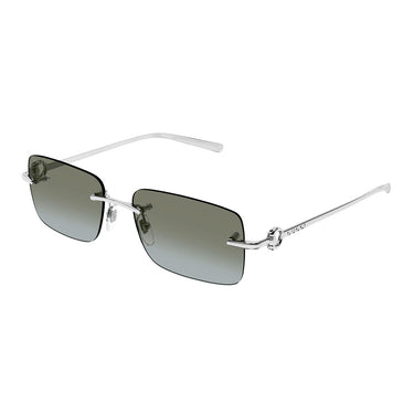 Gucci Okulary Przeciwsłoneczne GG1703S 007 Srebrny/Brązowy Unisex