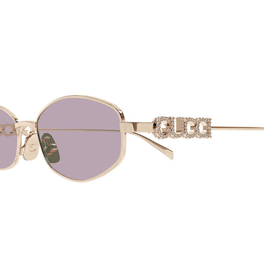 Gucci Okulary Przeciwsłoneczne GG1802S 003 Złoto/Fioletowy Damskie 3