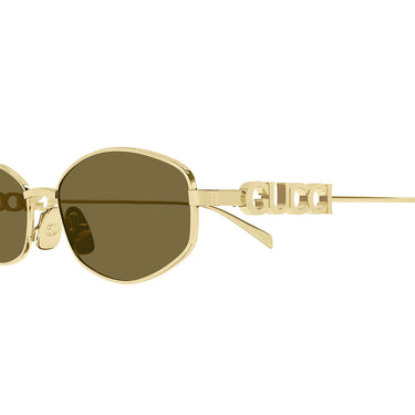 Gucci Okulary Przeciwsłoneczne GG1802S 005 Złoto/Brąz Damskie 2