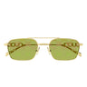 Gucci Occhiali da Sole GG1804S 002 Oro/Verde Donna