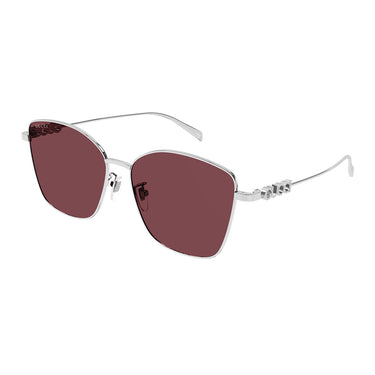 Gucci Okulary Przeciwsłoneczne GG1805SA 004 Srebrny/Czerwony Damskie