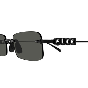 Gucci Okulary Przeciwsłoneczne GG1808S 001 Czarny/Szary Męskie