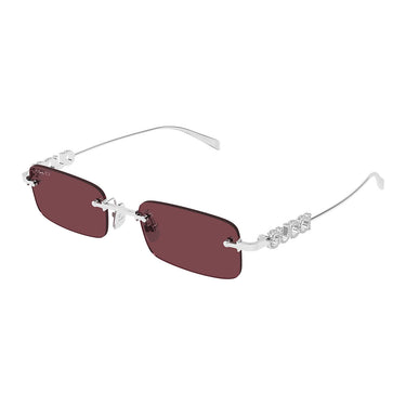 Gucci Okulary Przeciwsłoneczne GG1808S 004 Srebrny/Czerwony Męskie