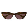 Gucci Okulary Przeciwsłoneczne GG1815S 002 Havana Fioletowe Damskie
