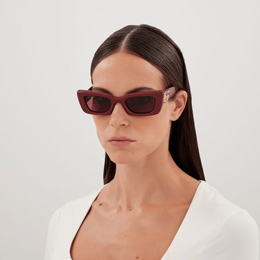 Gucci Okulary Przeciwsłoneczne GG1827S 003 Burgundy/Rosso Damskie 3