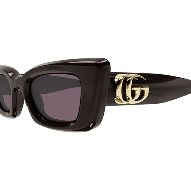 Gucci Okulary Przeciwsłoneczne GG1827S 004 Brązowy/Fioletowy Damskie 2