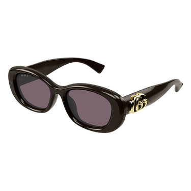 Gucci Okulary Przeciwsłoneczne GG1829SK 004 Brązowy/Fioletowy Damskie 1