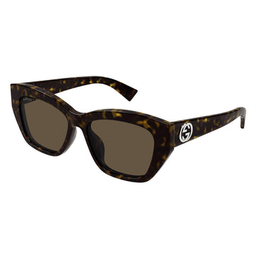 Gucci Okulary Przeciwsłoneczne GG1844SA 002 Brązowy/Brązowy Damskie