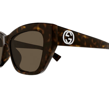 Gucci Okulary Przeciwsłoneczne GG1844SA 002 Brązowy/Brązowy Damskie