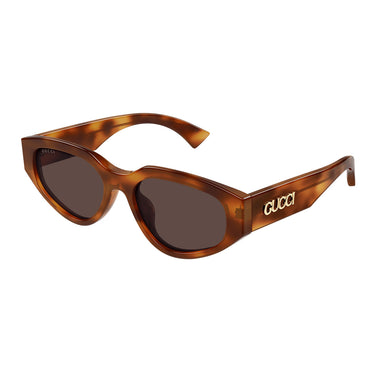 Gucci Okulary Przeciwsłoneczne GG1845SA 002 Brązowy/Brązowy Damskie