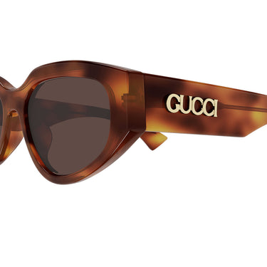 Gucci Okulary Przeciwsłoneczne GG1845SA 002 Brązowy/Brązowy Damskie